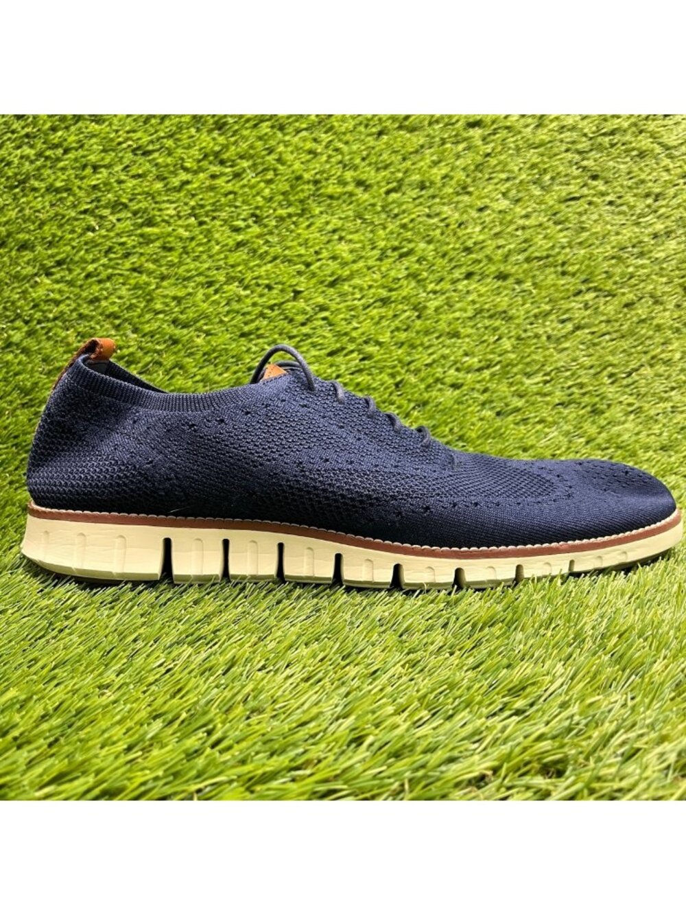 Cole Haan Zerogrand Stitchlite Mens Size 13 Blue White Casual Oxford Shoes